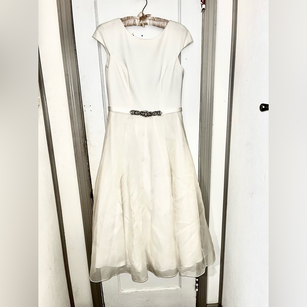 Theia Formal/Bridal Dress with Diamond Embellishments